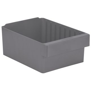 Akro Mils Akrodrawers Colored Drawers   8 3/8Wx11 5/8Dx4 5/8H   Gray   Gray   Lot of 4  (31182GRY)