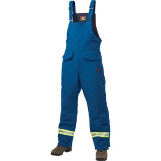 Tough Duck Flame Resistant Lined Bib Overall   Royal Blue, Large, Model# F77601