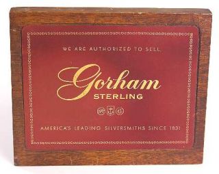 Gorham Advertising Signs Wood and Leather Sign   Advertising Signs