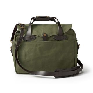 Filson Large Otter Green Briefcase/computer Case (Otter greenDimensions 12 1/2 inches high x 16 inches wide x 6 inches deepWeight 2 poundsModel 70256TN )