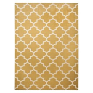 Maples Fretwork Area Rug   Gold (4x55)