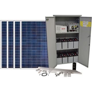 BPS Solar Powered Backup Power System   4400 Watt, 120 Volt, 8 AGM Batteries,