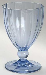 Villeroy & Boch My Garden (Blue) Water Goblet   All Blue,Optic,Pressed