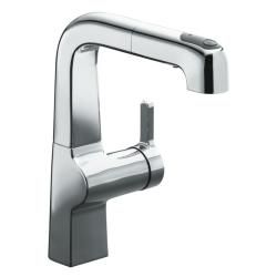 Kohler K 6332 cp Polished Chrome Evoke Single Control Pullout Secondary Kitchen Faucet