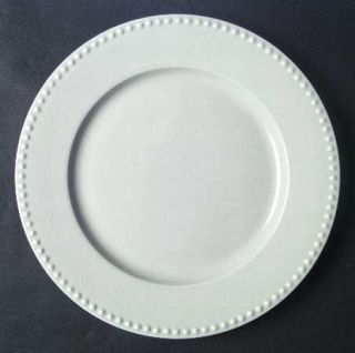 Dansk Rondure Rye Dinner Plate, Fine China Dinnerware   All Ivory,Beads & Lines