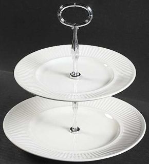 Johnson Brothers Athena 2 Tiered Serving Tray (Dp, Sp), Fine China Dinnerware  