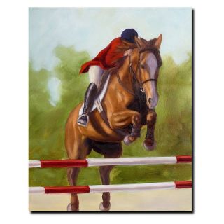 Trademark Global Inc Horse of Sport III Canvas Art by Michelle Moate Multicolor