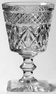 Imperial Glass Ohio Cape Cod Clear (#1602 + #160) Wine Glass with Wafer Stem   C