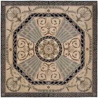 Nourison Hand tufted Versailles Palace Beige/ Green Rug (8 X 8) Square