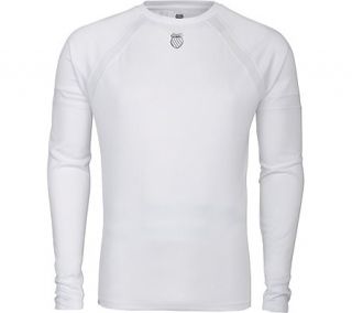 Mens K Swiss Accomplish LS Crew   White/White Athletic Apparel