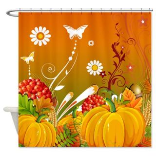  Autumn Pumkins Shower Curtain  Use code FREECART at Checkout