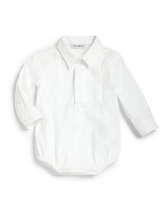 Dolce & Gabbana Infants Collared Bodysuit   White