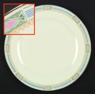 Community Noblesse (Pink/Blue/Green/Gold) Dinner Plate, Fine China Dinnerware  