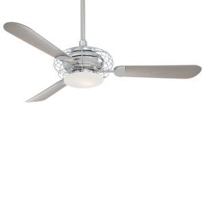 Minka Aire MAI F601 PN Acero 52 3 Blade Ceiling Fan with Integrated Halogen Lig