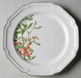 Mikasa Antique White Holiday Dinner Plate, Fine China Dinnerware   Christmas Pla