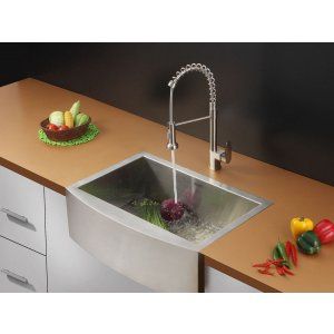 Ruvati RVC1452 Combo Stainless Steel Kitchen Sink and Stainless Steel Set