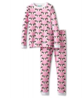 BedHead Kids Girls L/S Kids Snug PJ Set Girls Pajama Sets (Pink)