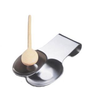 Focus Double Spoon Rest   5.75x4.5x8.5, Stainless Steel