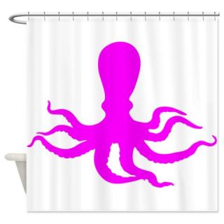  Pink Octopus Shower Curtain  Use code FREECART at Checkout