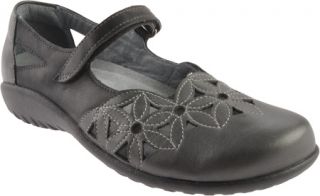 Womens Naot Toatoa   Jet Black/Metallic Road Leather Casual Shoes