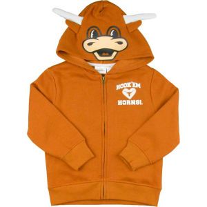 Texas Longhorns NCAA Youth 3D Mascot Zip Hoodie