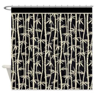  Black Cream Bamboo Forest Shower Curtain  Use code FREECART at Checkout