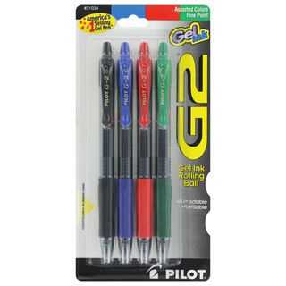 Pilot G2 Premium Fine Point 0.7 Mm Roller Gel Pens (pack Of 4)