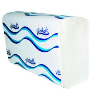 Windsoft 105 Bleached White Embossed Multifold Paper Towels