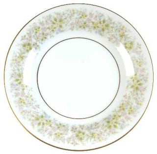 Nitto Botanica Bread & Butter Plate, Fine China Dinnerware   Pink, Blue & Yellow