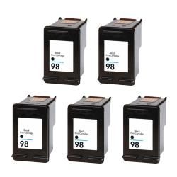 Hewlett Packard Hp98 Black Ink Cartridge (pack Of 5) (remanufactured) (BlackBrand HPModel HP98Quantity Pack of 5Maximum yield 350 pages with 5 percent coverageNon refillable Ink CartridgeCompatible With DesignJet; DesignJet 5940, DesignJet 5940xi; De