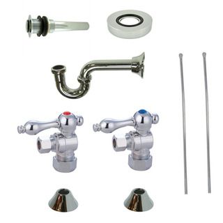 Decorative Vessel Sink Chrome Plumbing Supply Kit Without Overflow Hole
