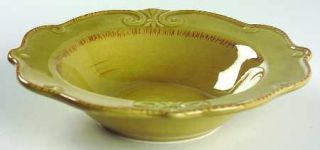 Tienshan Auvignon Sage Large Rim Soup Bowl, Fine China Dinnerware   Sage Green,