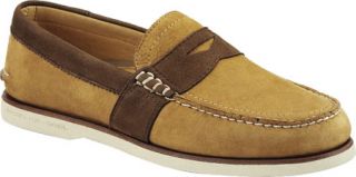 Mens Sperry Top Sider Gold Cup A/O Penny   Tan/Dark Brown Leather Penny Loafers