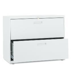 Hon 500 Series 36 inch Wide Two drawer Lateral file Geometric patterned Cabinet