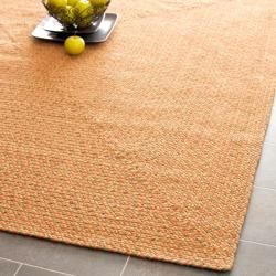 Hand woven Reversible Peach/ Green Braided Runner (6 X 6 Square)