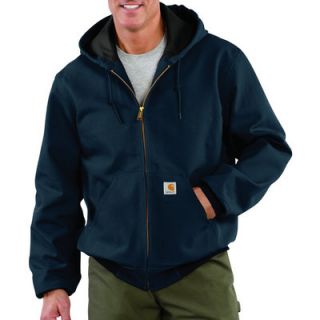 Carhartt Duck Active Jacket   Thermal Lined, Navy, XL, Model# J131