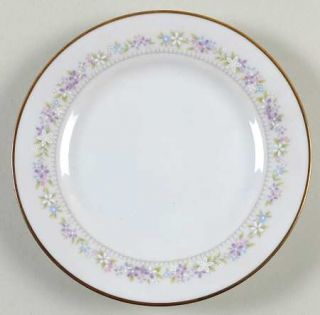 Noritake Lilac Time Bread & Butter Plate, Fine China Dinnerware   Purple, Blue,