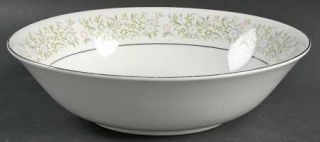 Taihei Springtime 9 Round Vegetable Bowl, Fine China Dinnerware   Pink & Blue F