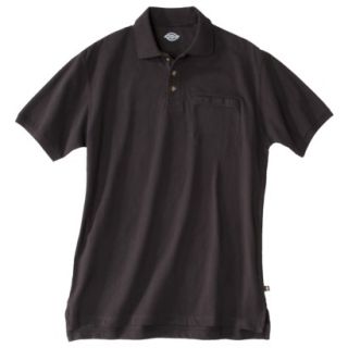 Dickies Mens Relaxed Fit Mini Pique Polo   Black XXL