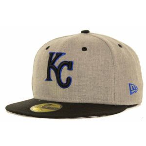 Kansas City Royals New Era MLB Gray Hound Fitted 59FIFTY Cap