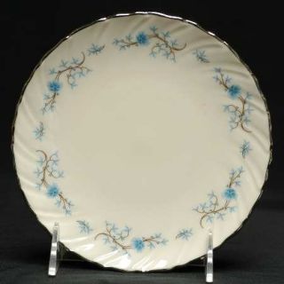 Lenox China Chanson Bread & Butter Plate, Fine China Dinnerware   Blue Flowers,