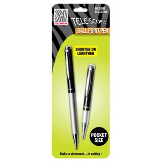 Zebra Tele scopic Slide Ballpoint Pen (pack Of 2)
