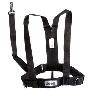 Jeep Black 2 in 1 Safety Harness (BlackComfortable and adjustable strapsHelps keep child safe and close, while allowing some freedom to explore the world around themCan be used as a torso harness with adjustable straps to grow with your childAs use as a c