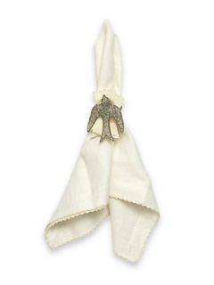 Juliska Sparkle Dove Napkin Ring, Set of 4   No Color