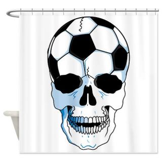  Soccer Skull Shower Curtain  Use code FREECART at Checkout