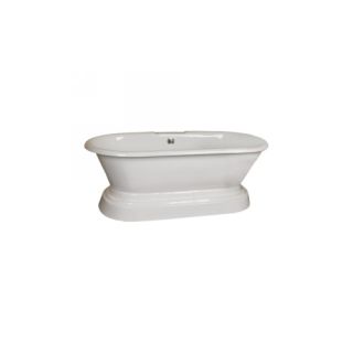 Barclay CTDR7H67B WH Dickenson Cast Iron Double Roll Tub