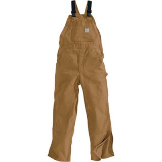 Carhartt� Flame Resistant Unlined Duck Bib Overall   Brown, 40in. Waist x 34in.