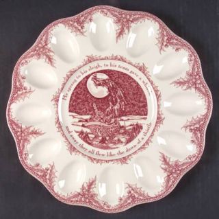 Noble Excellence Twas The Night Before Christmas Deviled Egg Plate, Fine China D