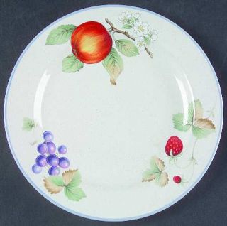 Savoir Vivre Luscious Salad Plate, Fine China Dinnerware   Large Fruit On Rim, B