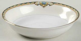 Noritake Baroda Fruit/Dessert (Sauce) Bowl, Fine China Dinnerware   Black,Yellow